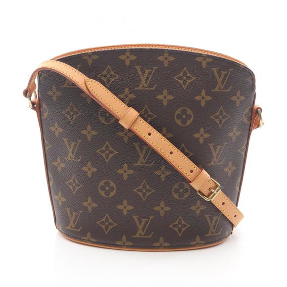 Louis Vuitton Drouot Shoulder Bag, Coated Canvas and Leather, Monogram, Women... - Picture 1 of 9